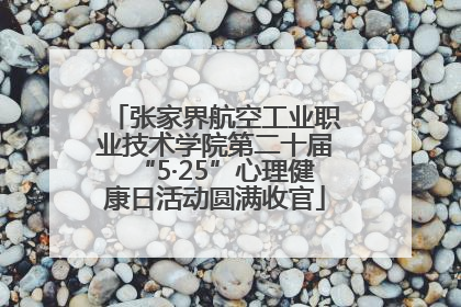 张家界航空工业职业技术学院第二十届“5·25”心理健康日活动圆满收官