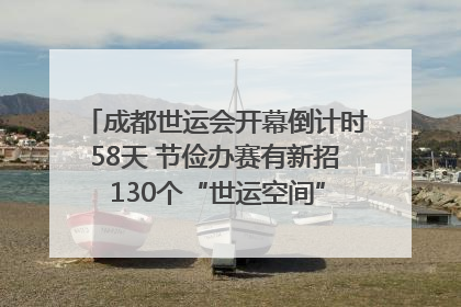 成都世运会开幕倒计时58天 节俭办赛有新招 130个“世运空间”陆续开放｜成都发展