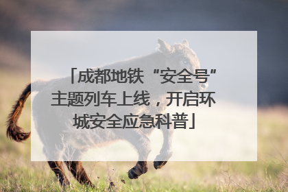 成都地铁“安全号”主题列车上线，开启环城安全应急科普