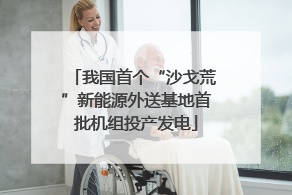 我国首个“沙戈荒”新能源外送基地首批机组投产发电