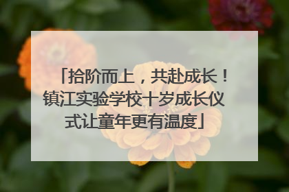 拾阶而上，共赴成长！镇江实验学校十岁成长仪式让童年更有温度