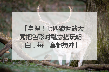 拿捏！七匹狼世遗大秀把色彩时髦穿搭玩明白，每一套都想冲
