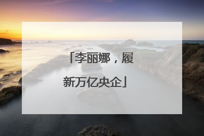 李丽娜，履新万亿央企