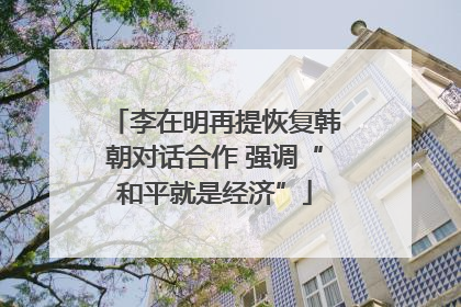 李在明再提恢复韩朝对话合作 强调“和平就是经济”