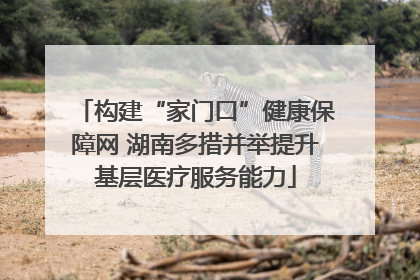 构建“家门口”健康保障网 湖南多措并举提升基层医疗服务能力