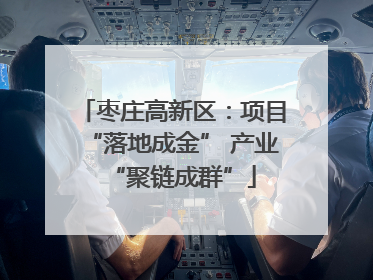 枣庄高新区：项目“落地成金” 产业“聚链成群”