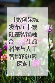 数创泉城发布厅丨碳硅基智能融合——生命科学与人工智能的边界探索