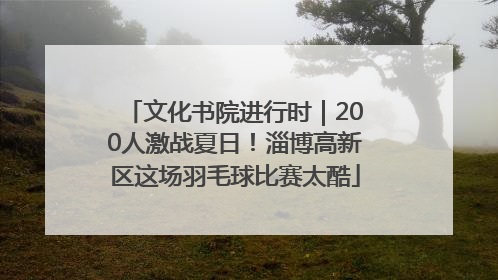文化书院进行时｜200人激战夏日！淄博高新区这场羽毛球比赛太酷