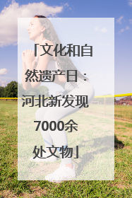 文化和自然遗产日：河北新发现7000余处文物