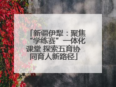 新疆伊犁：聚焦“学练赛”一体化课堂 探索五育协同育人新路径