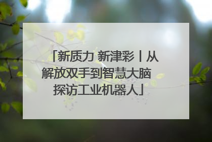 新质力 新津彩丨从解放双手到智慧大脑 探访工业机器人