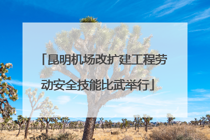 昆明机场改扩建工程劳动安全技能比武举行