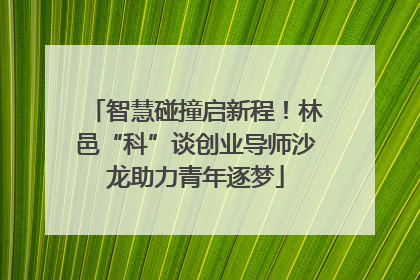智慧碰撞启新程！林邑“科”谈创业导师沙龙助力青年逐梦