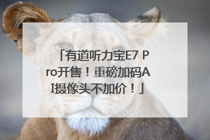 有道听力宝E7 Pro开售！重磅加码AI摄像头不加价！