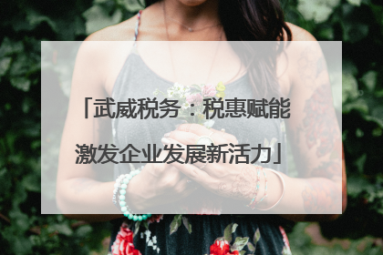 武威税务：税惠赋能 激发企业发展新活力