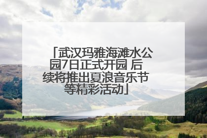 武汉玛雅海滩水公园7日正式开园 后续将推出夏浪音乐节等精彩活动