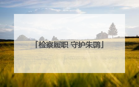 检察履职 守护朱鹮