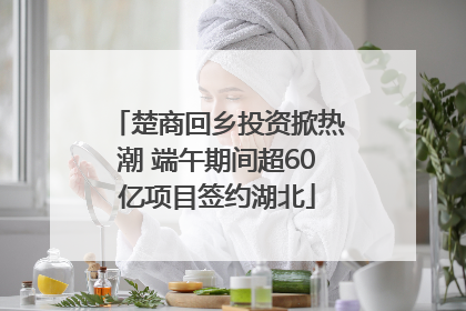 楚商回乡投资掀热潮 端午期间超60亿项目签约湖北