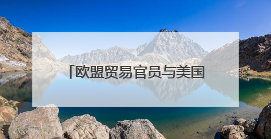 欧盟贸易官员与美国贸易代表举行会谈