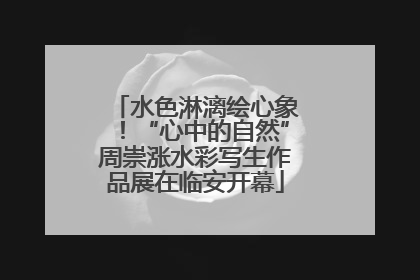 水色淋漓绘心象！“心中的自然”周崇涨水彩写生作品展在临安开幕