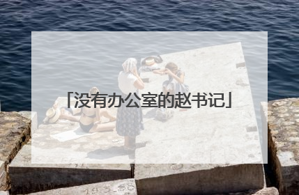 没有办公室的赵书记