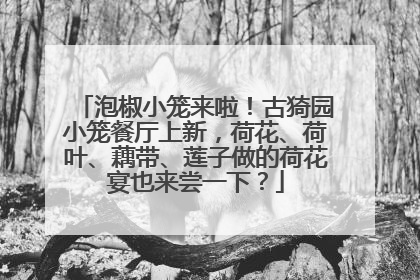 泡椒小笼来啦！古猗园小笼餐厅上新，荷花、荷叶、藕带、莲子做的荷花宴也来尝一下？