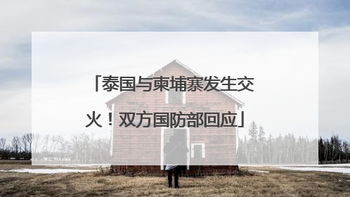 泰国与柬埔寨发生交火！双方国防部回应