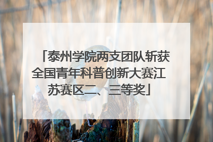泰州学院两支团队斩获全国青年科普创新大赛江苏赛区二、三等奖