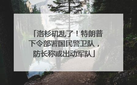 洛杉矶乱了！特朗普下令部署国民警卫队，防长称或出动军队