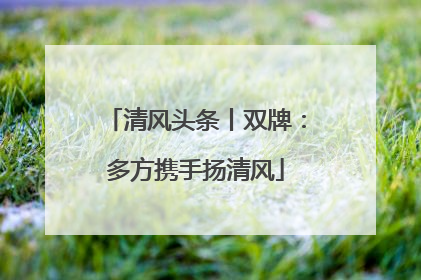 清风头条丨双牌：多方携手扬清风