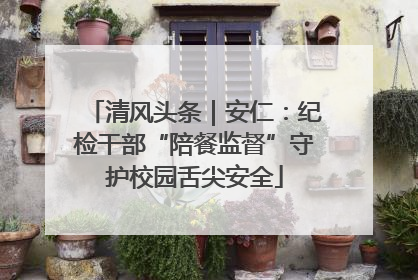 清风头条｜安仁：纪检干部“陪餐监督”守护校园舌尖安全