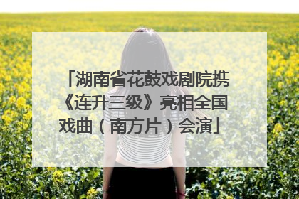 湖南省花鼓戏剧院携《连升三级》亮相全国戏曲（南方片）会演