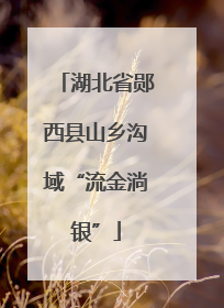 湖北省郧西县山乡沟域“流金淌银”