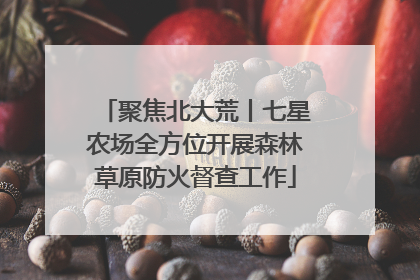 聚焦北大荒丨七星农场全方位开展森林草原防火督查工作