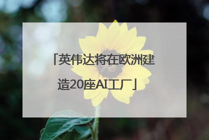 英伟达将在欧洲建造20座AI工厂