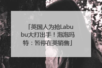 英国人为抢Labubu大打出手！泡泡玛特：暂停在英销售
