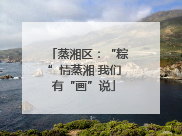 蒸湘区：“粽”情蒸湘 我们有“画”说