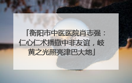 衡阳市中医医院肖志强：仁心仁术播撒中非友谊，岐黄之光照亮津巴大地