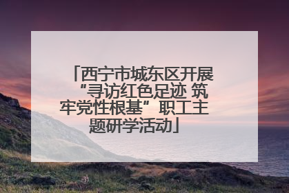 西宁市城东区开展“寻访红色足迹 筑牢党性根基”职工主题研学活动