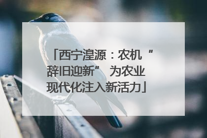 西宁湟源：农机“辞旧迎新” 为农业现代化注入新活力