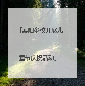襄阳多校开展儿童节庆祝活动