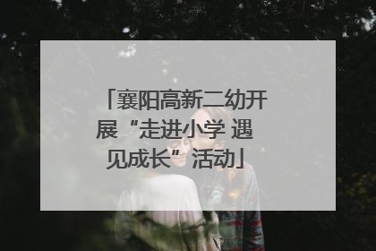 襄阳高新二幼开展“走进小学 遇见成长”活动