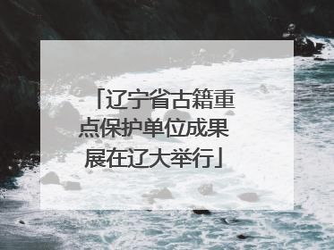 辽宁省古籍重点保护单位成果展在辽大举行