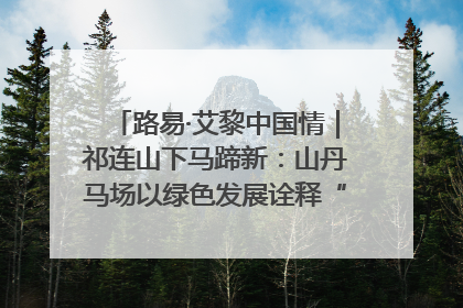 路易·艾黎中国情｜祁连山下马蹄新：山丹马场以绿色发展诠释“两山”理论实践