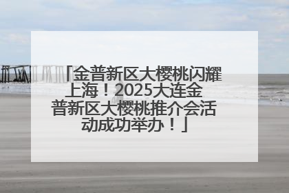 金普新区大樱桃闪耀上海！2025大连金普新区大樱桃推介会活动成功举办！