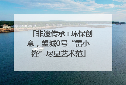 非遗传承+环保创意，望城0号“雷小锋”尽显艺术范