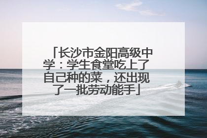 长沙市金阳高级中学：学生食堂吃上了自己种的菜，还出现了一批劳动能手