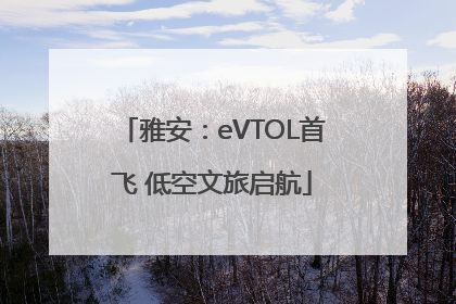 雅安：eVTOL首飞 低空文旅启航