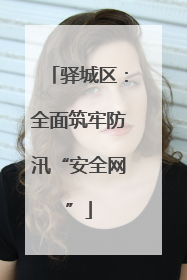 驿城区：全面筑牢防汛“安全网”