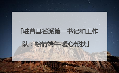 驻曹县省派第一书记和工作队：粽情端午·暖心帮扶